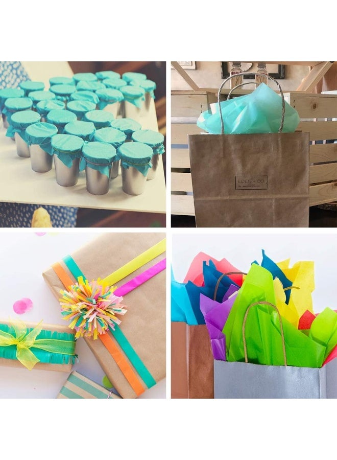 Satomoto 120 Sheets Colored Tissue Paper Bulk Wrapping Craft Paper 20 x 26" for Art Gift Tissue Decoration, 24 Colors - Image 5